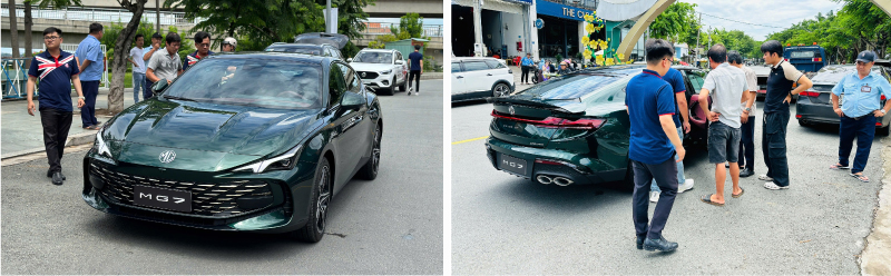 MG7 thu hút khách hàng trải nghiệm tại thành phố Biên Hòa.